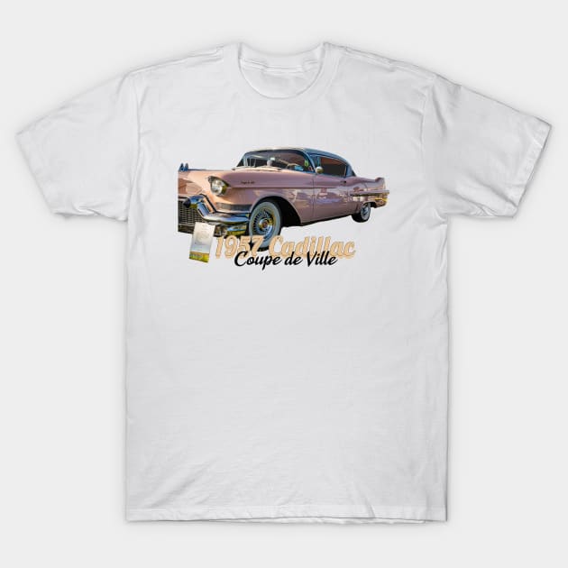 Restored 1957 Cadillac Coupe de Ville T-Shirt by Gestalt Imagery